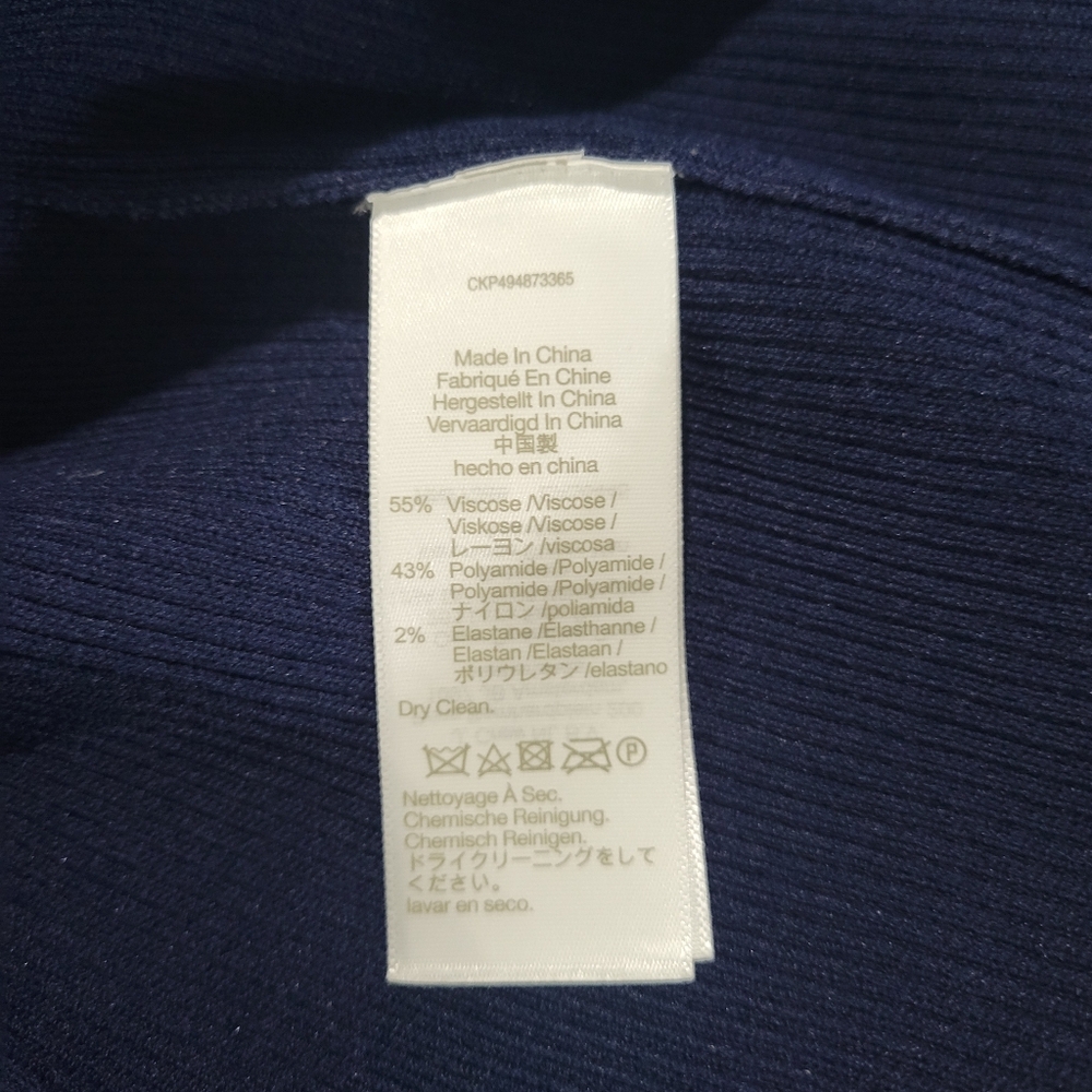 Madewell Ribbed Long-Sleeve Midi Dress NT573  Size M - Picture 11 of 11